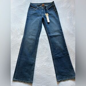 NWT Christopher Blue Lloyd Wide Leg Low Rise Jeans